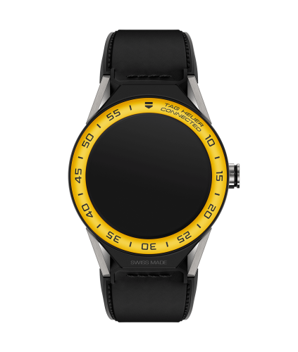 TAG Heuer Carrera Connected Modular 45 Titanium / Yellow Aluminum / Black Calf